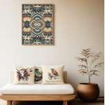 Poster Deco de Arte Escandinava<br><div class="desc">Este poster espetacular apresenta um design de Deco de Arte Escandinava único, misturando a sofisticada geometria da era Art Deco com as formas quentes e inspiradas no povo do design nórdico. A rica paleta colorida de marinho profundo, laranja-terra e creme suave cria uma bela e eterno peça de arte que...</div>