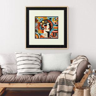 Poster Deco Diva: Um tributo geométrico