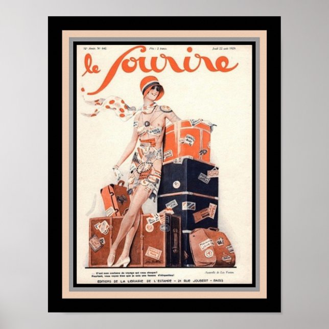 Poster Deco Francês Le Sourire 1929 (Frente)