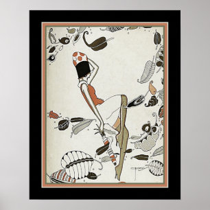 Poster Deco/Grunge de Arte de 1920