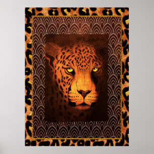 Poster Deco Leopard
