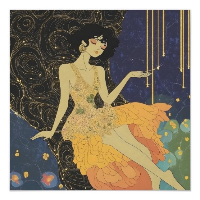 Pôster Deco Party Girl (Frente)