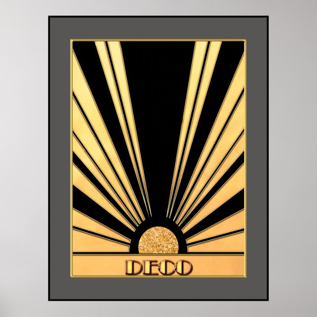 Poster Deco Sunburst (Frente)