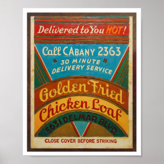 POSTER DECOR: CAPA DE FOLHETO DE FÓSFOROS DE ARTE FINA PI