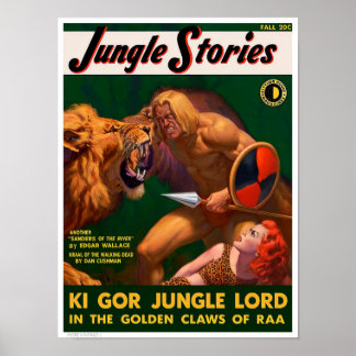 POSTER DECOR: CAPA DE REVISTA PULP VINTAGE