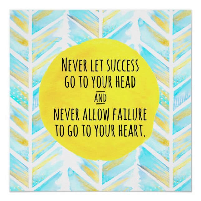 Pôster Decor de Aquarela Inspiracional ・ Casa ou Escritór (Frente)