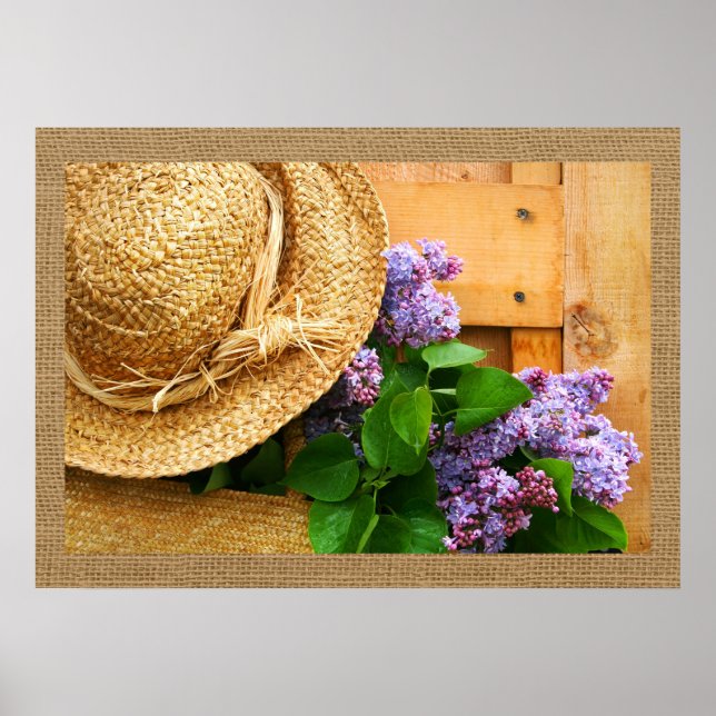 Poster Decor de Arte Doméstica - Série Straw Hat (Frente)