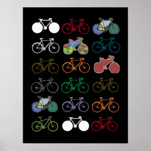 Poster decor de bicicleta para paredes