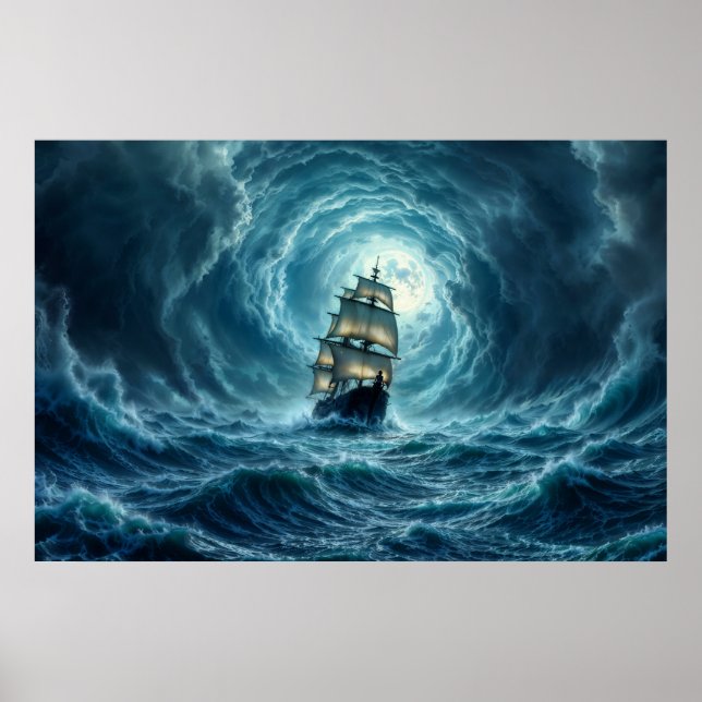 Poster Decor de fantasia sombria com tempestade épica de  (Frente)