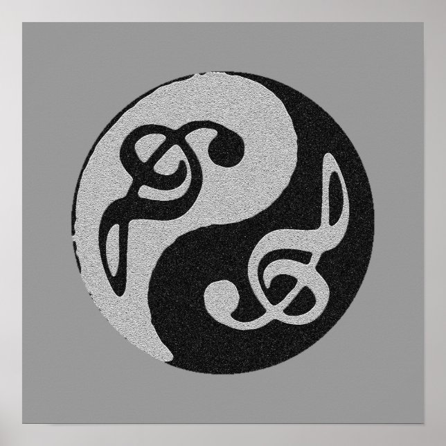 Pôster decor de música em equilíbrio (Frente)