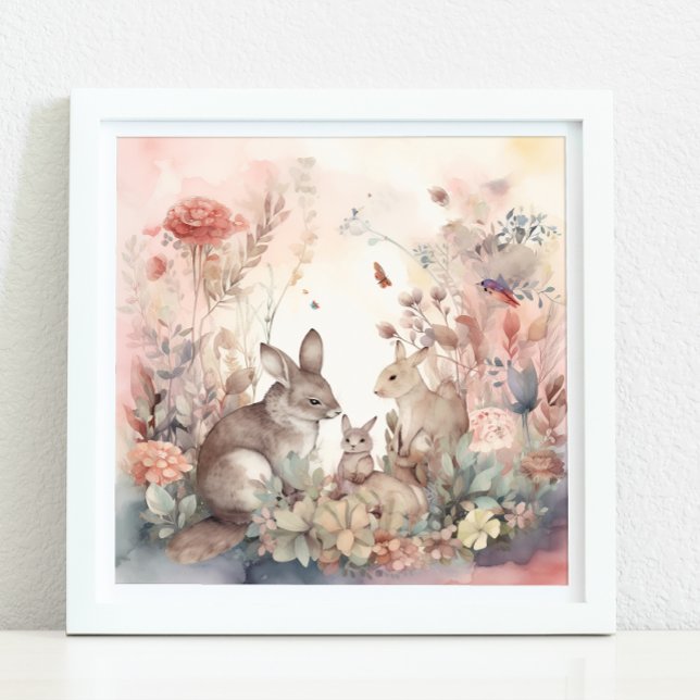 POSTER DECOR DE NURÉRIA DE TERRA INCHANTE (ENCHANTED WOODLAND NURSERY DECOR)