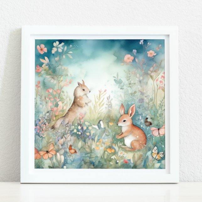 POSTER DECOR DE NURÉRIA DE TERRA INCHANTE (ENCHANTED WOODLAND NURSERY DECOR)