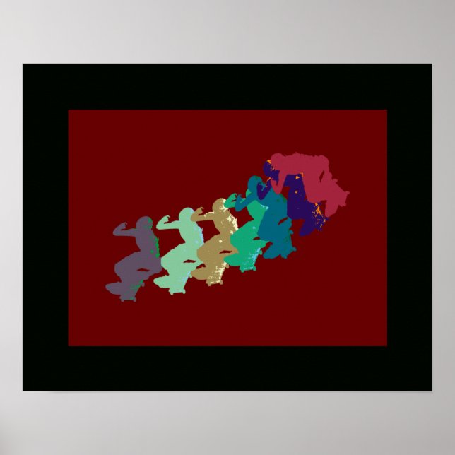 Pôster decor de skate desportivo extremo (Frente)