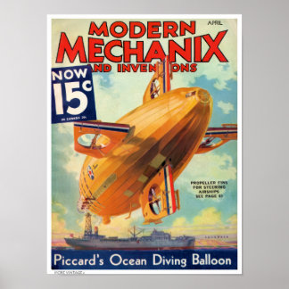 POSTER DECOR: ILUSTRAÇÃO DE REVISTA VINTAGE