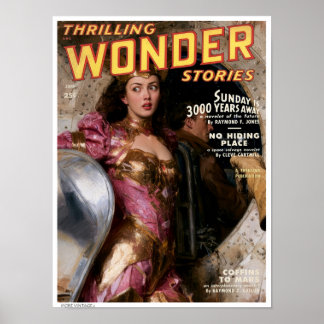POSTER DECOR KITSCH: CAPA DE REVISTA PULP ANTIGA