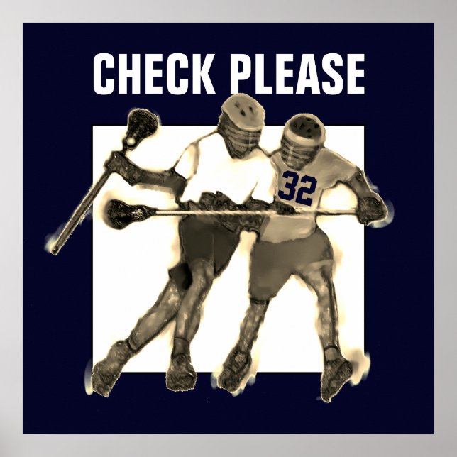 Poster Decor personalizado de Lacrosse (Frente)