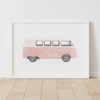 Decor Retro Van Nursery Rosa Rosa