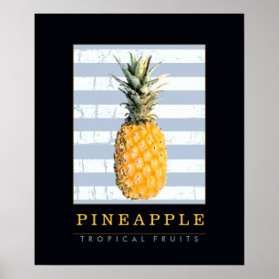 Pôster decoração com frutas