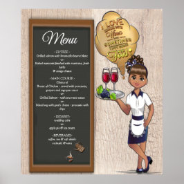 Poster Decoração criativa de café mágico