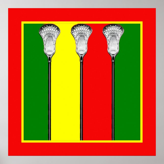 Poster Decoração Criativa de Lacrosse (Frente)