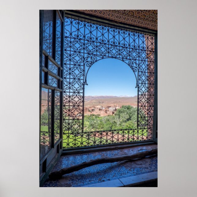 Pôster Decoração da janela do ornamentado (Frente)