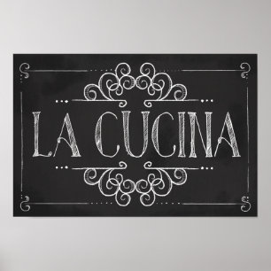 Pôster Decoração da parede de Cucina do La