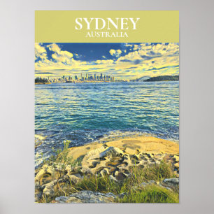 Poster Decoração da parede do viagem da skyline do port