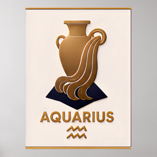 Poster Decoração de Áries Presente de Astrologia