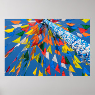 Poster Decoração de Bandeira Triangular
