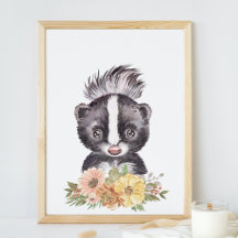 Decoração de Berçário de Gambá, Presente de Bebê