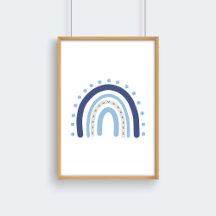 Decoração de Berçário Infantil Cinza e Azul-Marinh