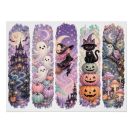 Pôster Decoração de bruxa, Halloween assustador