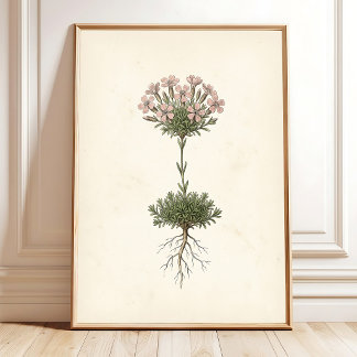 Poster Decoração de Casa de Campo com Musgo Botânico