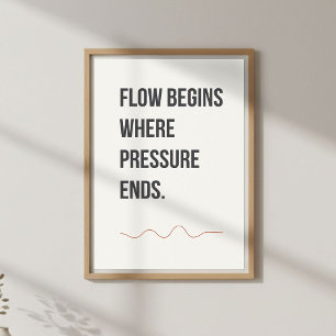 Poster Decoração de Estúdio Calmo. Citação Criativa Minim