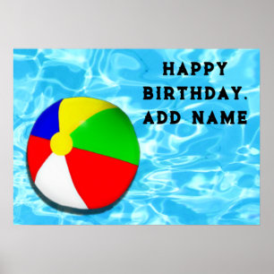 Poster decoração de festa de aniversário de crianças