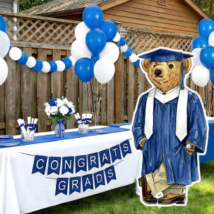 Poster Decoração de Festa de Formatura Imprimível Urso da