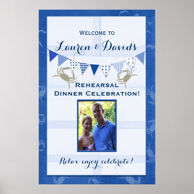 Pôster Decoração de festas de marisco (Frente)