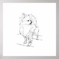 Decoração de Ilustração de Cachorro – Chihuahua de