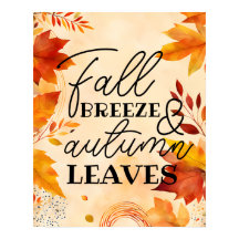 Decoração de outono: brisa de outono e folhas de o