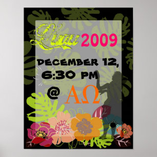 Pôster Decoração de Posteres Luau ou Festa