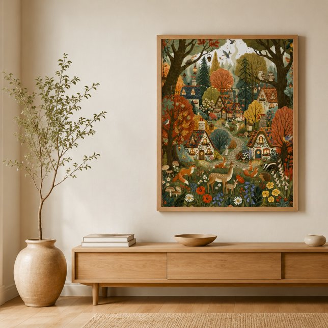 Poster Decoração de quarto infantil com animais fofos Cot (cute animals,
nursery wall art,
kids bedroom
)
