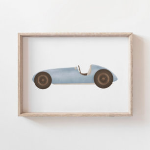 Poster Decoração de quarto infantil com carro de corrida 