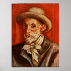Poster Decoração de Renoir Dark Academia Artista Auto-Ret