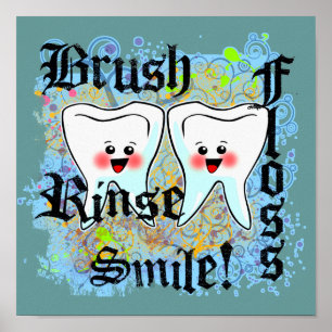 Poster Decoração dental do escritório