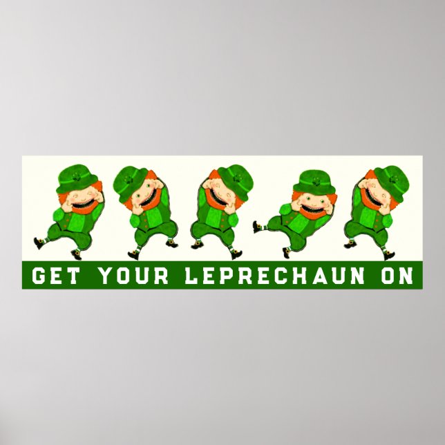 Poster Decoração do Dia de São Patrício (Frente)