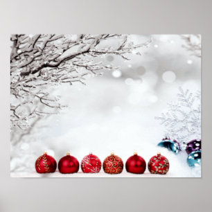 Poster Decoração do Enfeites de natal