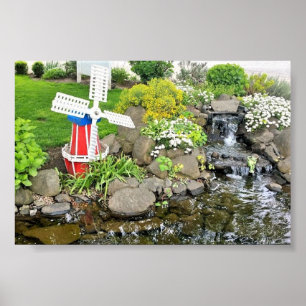 Poster Decoração do Jardim de Moinhos