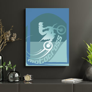 Poster Decoração do moto-x da moto-x da motocross-dirtbik