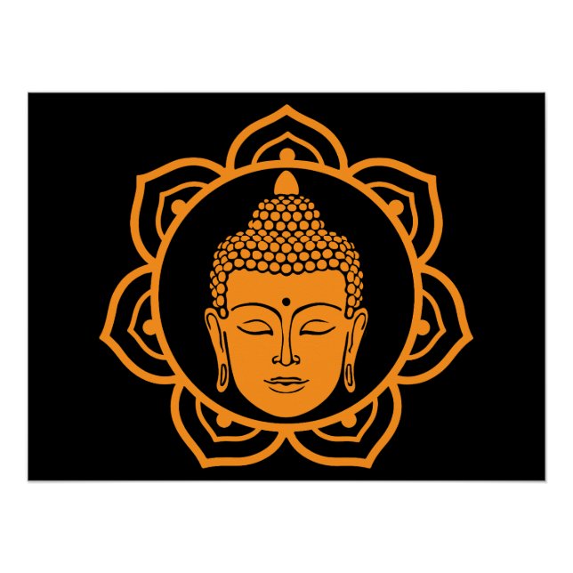 Pôster Decoração do Muro do Budista (Frente)