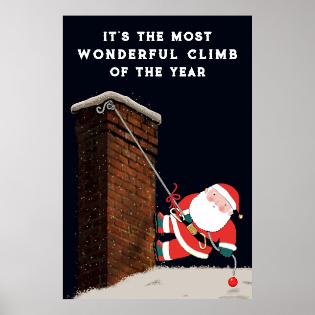 Poster Decoração engraçada de Natal para casa ou escritór (Frente)